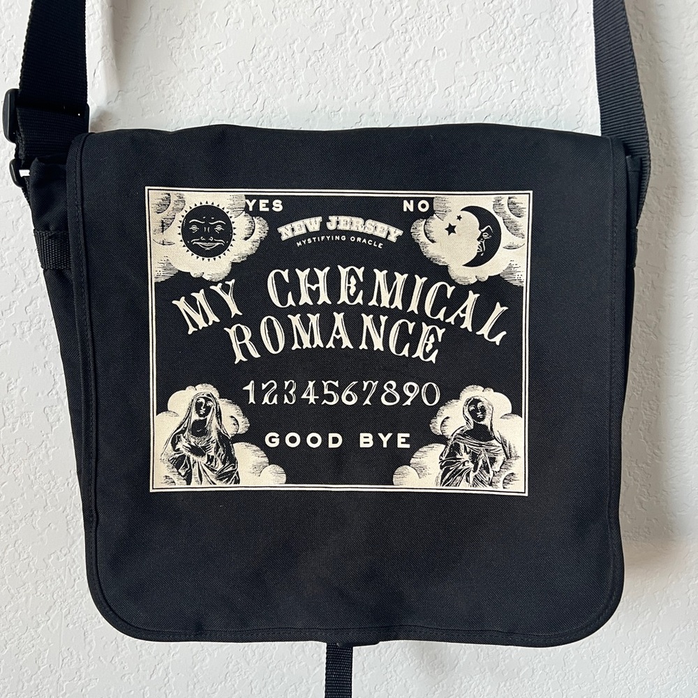 Rare Vintage My Chemical Romance Ouija Messenger Bag